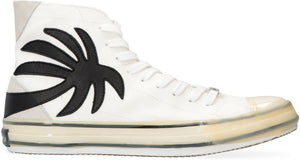 Canvas high-top sneakers-1